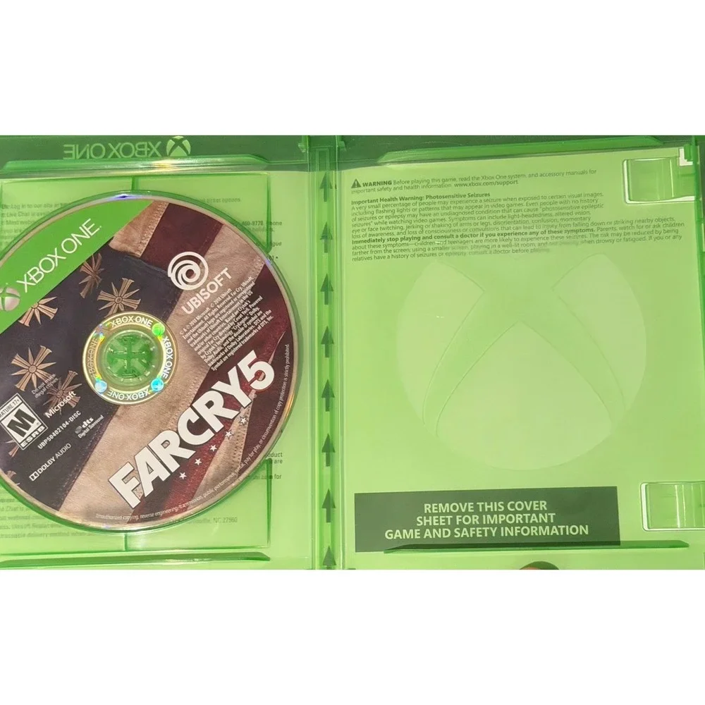 Far Cry 5 Deluxe Edition Xbox One Disc & Case Untested No Manual